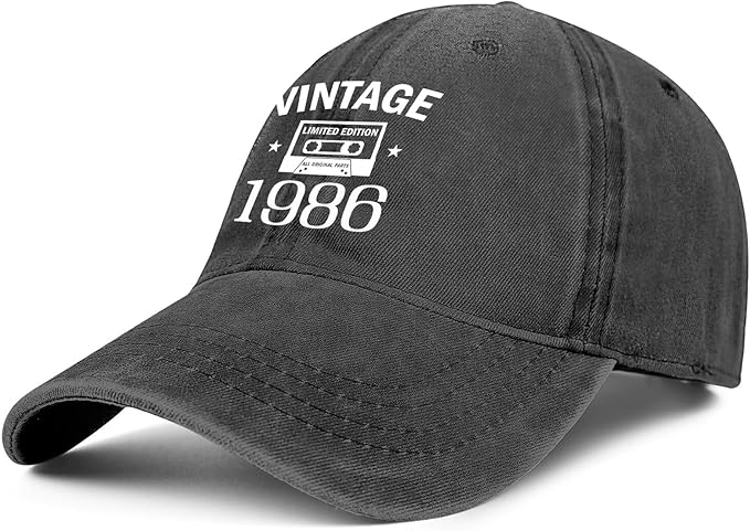 40th Birthday Gifts Women Men 1986 Hats Vintage 1986 Baseball Cap 40th Birthday Gifts for 40 Year Old Fathers Mothers Day