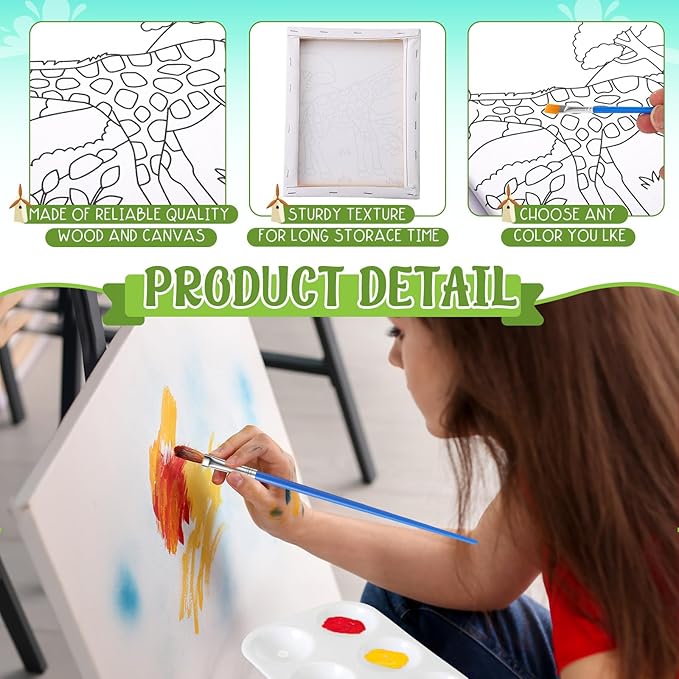 Zhanmai 12 Pack Pre Drawn Canvas - Image 3