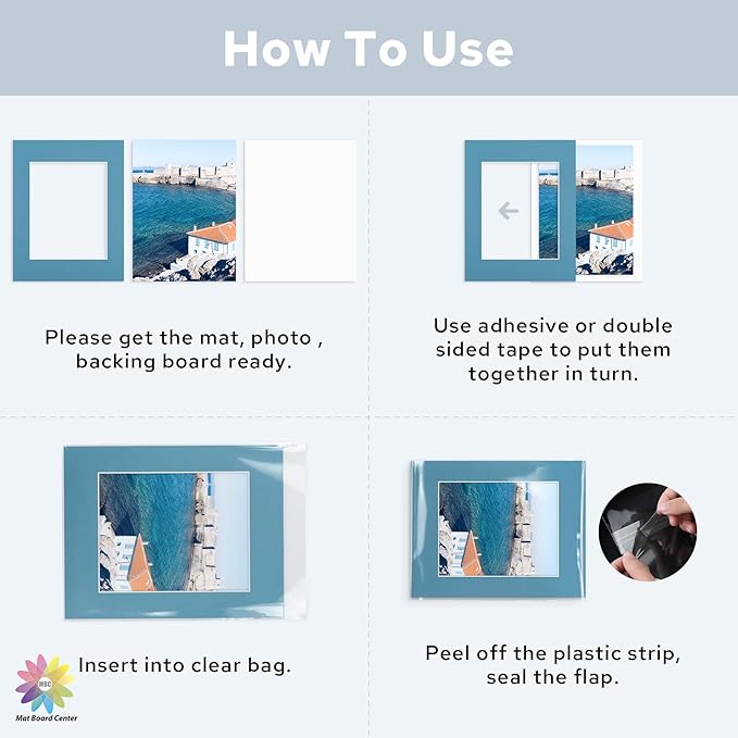 Mat Board Center, 11x14 for 8x10 Mix Color Mat Kit - Image 6