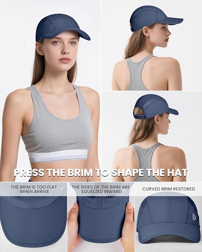YANIKY Quick-Dry Running Hat for Men & Women Cooling Hat UPF 50+ Thin Baseball Cap Lightweight Breathable Mesh Sport Hats