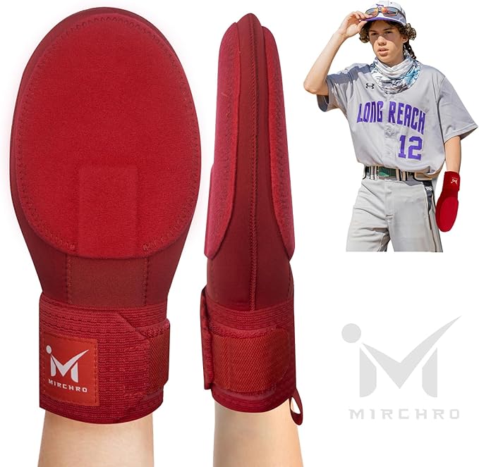 Baseball Sliding Mitt, Youth Ages 6-12 & Teens Adults 12+, Sliding Glove Hand Guard for Baserunning, Hard Shell Ambidextrous Left/Right, Baseball/Softball Compatible, Drip Style