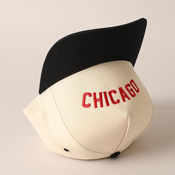 MIRMARU Two-Tone Vintage Canvas Trucker Hats for Men & Women, Adjustable Size Baseball Caps with Trendy Embroidered Design