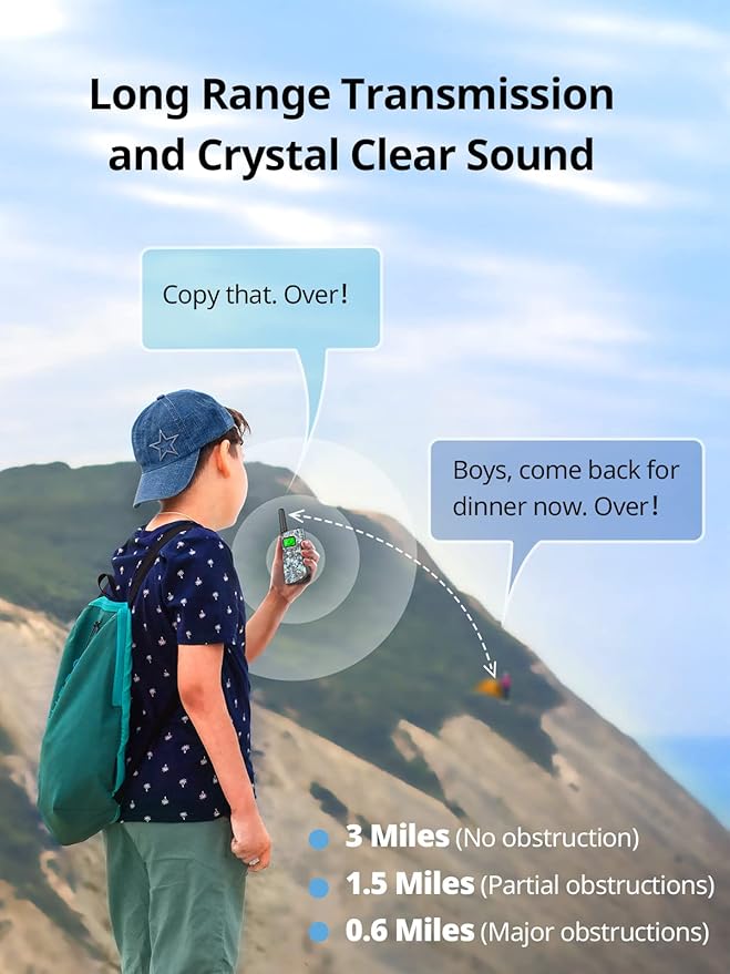Walkie Talkies for Kids Rechargeable, Toys for Boys and Girls Ages 3-12 - Image 2
