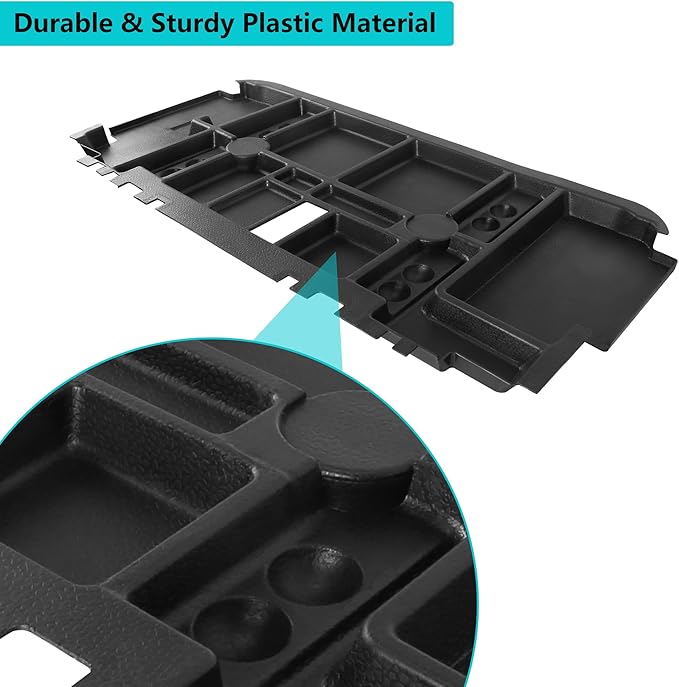 10L0L Golf Cart Under Seat Storage Tray for EZGO RXV TXT Club Car DS Precedent Electric Vehicle with Original Trojan Battery Underseat Organizer Container Holder Plate
