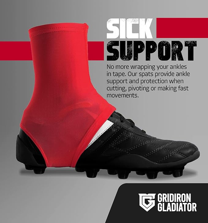 Gridiron Gladiator Cleat Covers - Football Spats - Football Cleat Cover - Cleat Spats for Soccer, Baseball & Softball
