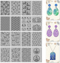 CHGCRAFT 16 Sheets Animal and Plant Clay Texture Mat Ocean Polymer Clay Texture by chgcraft