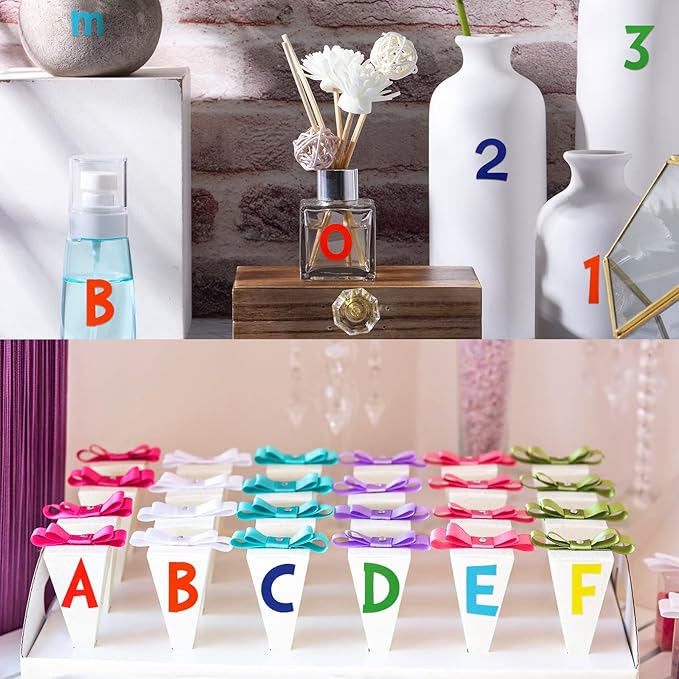 TaoBary 544 Pcs 2 Inch 16 Sheets Large Letter Stickers, Upper and Lower Case - Image 3
