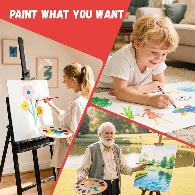 Simetufy 16 x 20 inch 5 Pack Canvas Panels Large Painting Canvas Boards - Image 5