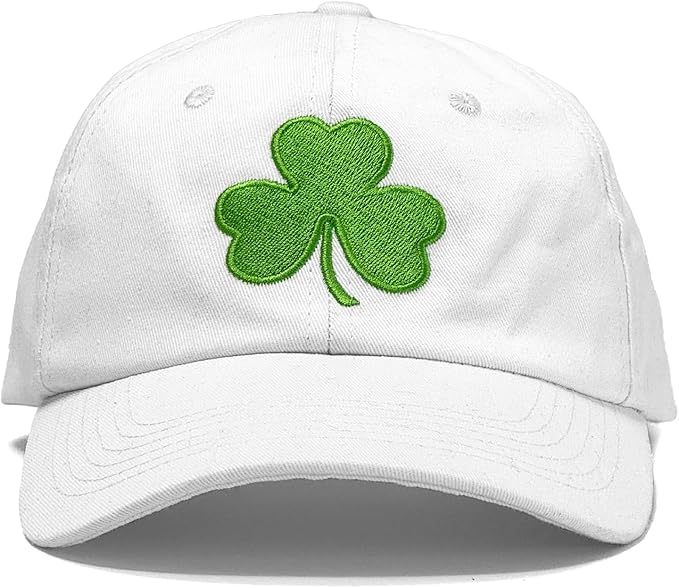 St Patricks Day hat Green Baseball Cap Shamrock Embroidered for man Women Funny