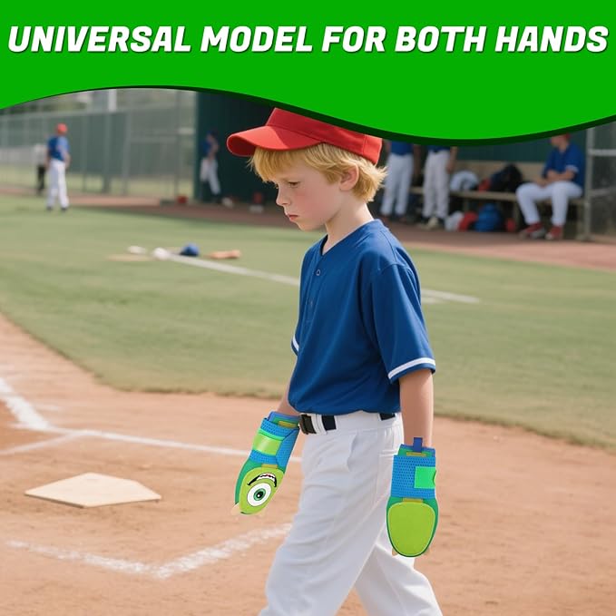 Baseball Sliding Mitt - Sliding Mitt for Youth - Drippy Drip Accessory Gingerbread Man, Coco, Scary HaHa - Softball