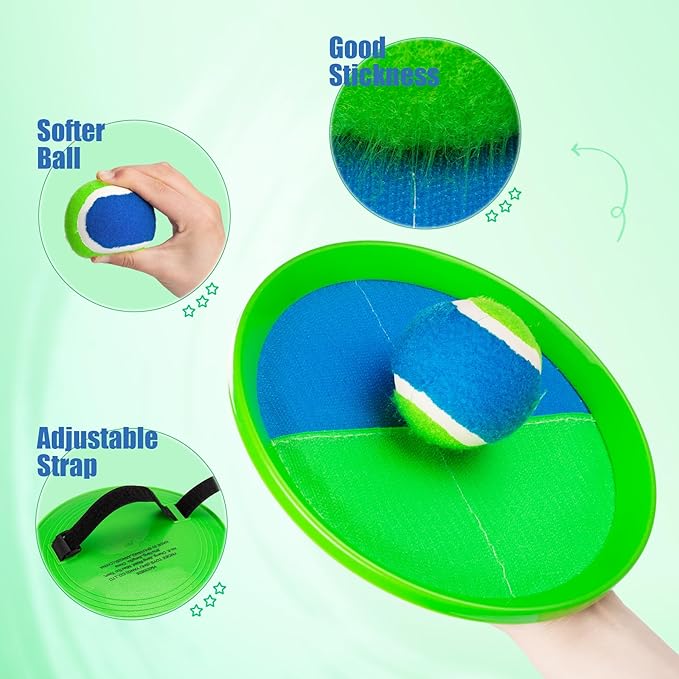 PlayZap Toss and Catch Ball Set Upgraded - Image 4