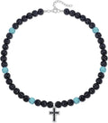 QINJIEJIE Baseball Necklace for Men Glitter Bling Rhinestone Beaded Collection Necklace for Women 16/18in Inspired Sports Jewelry Baseball Chain Cool Gifts for Baseball Players Team Lovers