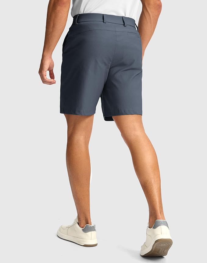 G Gradual Men's Golf Dress Shorts 5"/ 7"/ 9" Stretch Casual Work Flat Front Shorts for Men with 3 Pockets Quick Dry