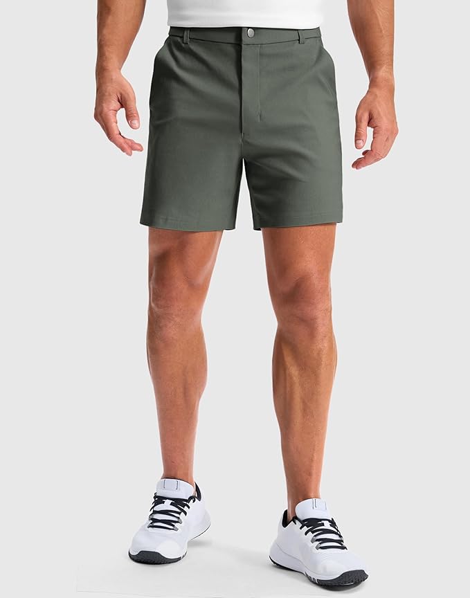 G Gradual Men's Golf Dress Shorts 5"/ 7"/ 9" Stretch Casual Work Flat Front Shorts for Men with 3 Pockets Quick Dry