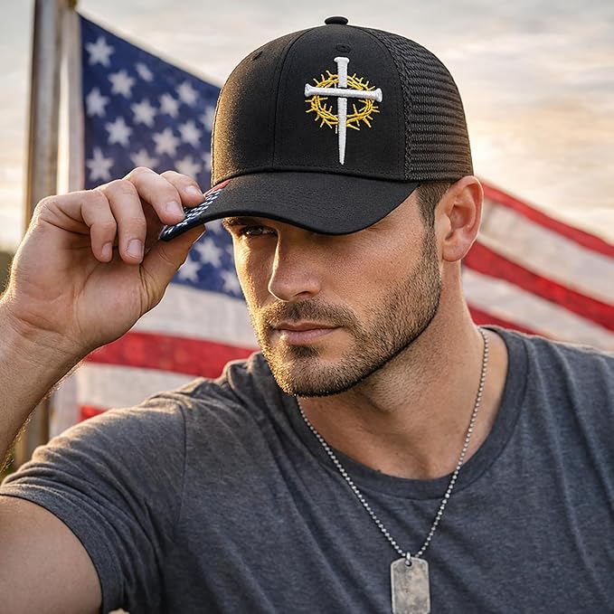 Christian Hats for Men,Cross Hats for Men,Jesus hat,Christian Religious Gifts for Birthday/Christmas
