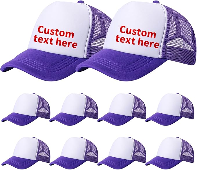 10 Pack of Blank Trucker Hat Bulk Men and Women Hats Bulk DIY Graffiti Mesh Hat Hot Stamping Hats