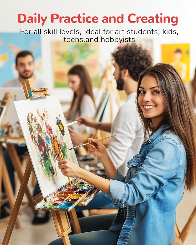 Canvas Boards for Painting 72 Pack 11x14 Inch Canvas Panels, 100% Cotton White - Image 6