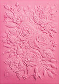 BAOFALI 3D Embossing Folder for Card Making, Rose Garden Clear Plastic Texture by BAOFALI