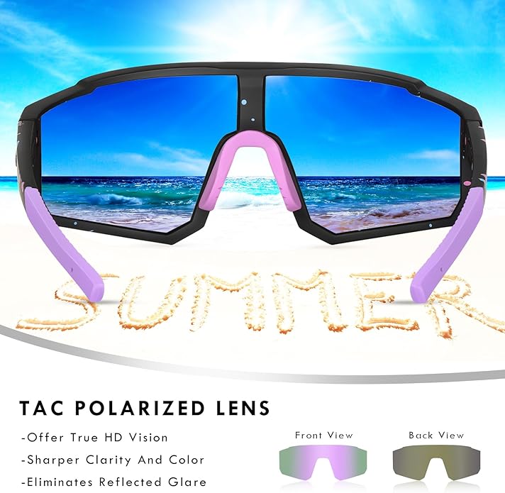 MVPTGRS Youth Baseball Sunglasses for Boys Girls Age 8-14 TR90 Frame Kids Sport Sunglasses for Softball Cycling Baseball Golf