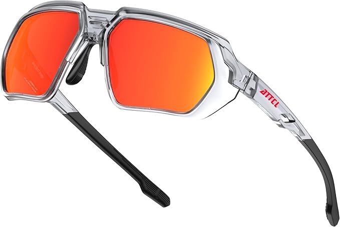 ATTCL Sports Polarized Sunglasses for Men: Womens UV400 Protection, Lightweight Wrap Around TR90 Frame for Fishing Golf