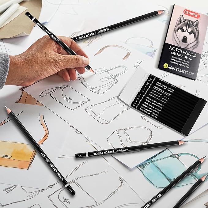 Professional Drawing Sketching Pencil Set - Image 7