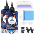 KISREL UV Resin with Light - 200g Upgraded Hard Type Crystal Clear Ultraviolet by KISREL