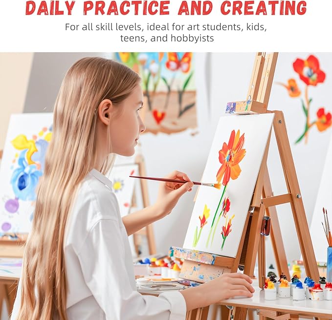 Simetufy 72 Pack 8 x 10 inch Canvas Boards - Image 2