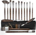 Oil Paint Brush Set, Filbert for Oil, Acrylic Canvas Paintings by FUUMUUI