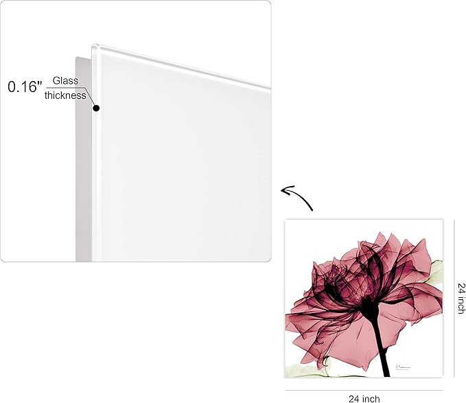 Empire Art Direct Frameless Free Floating Tempered Glass Panel Graphic Wall Art - Image 3