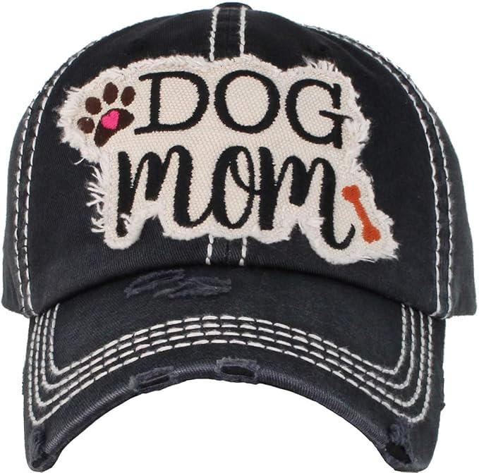 Funky Junque Distressed Vintage Baseball Cap - Embroidered Patch Women's Hat - Holiday, Lifestyle & Patriotic Designs