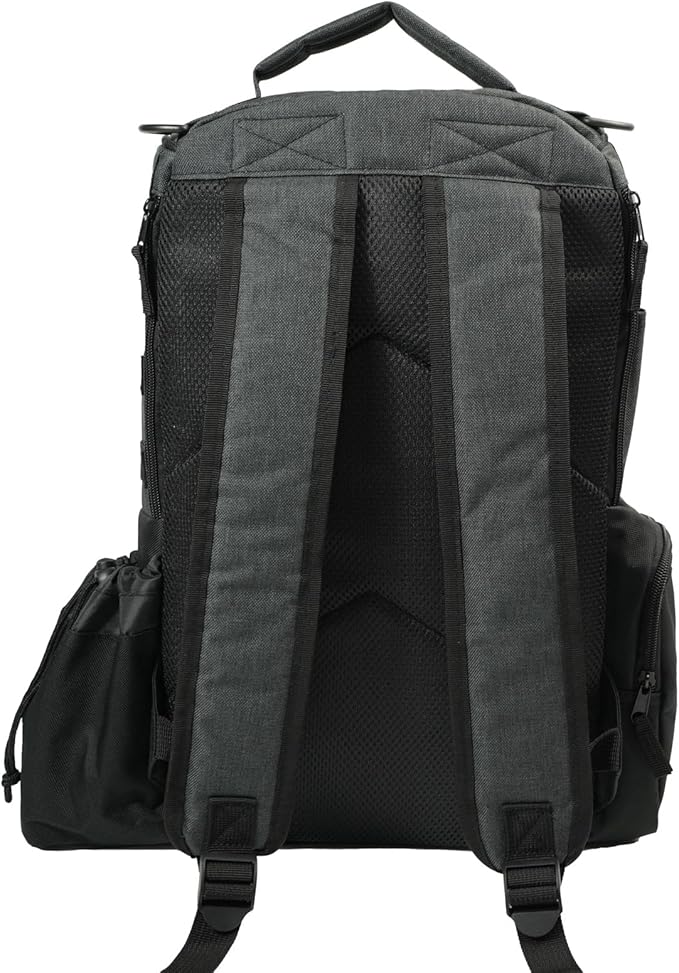 Disc Golf Bag, Durable Disc Golf Backpack Holds 22+ Discs, Large Capacity with Multiple Storage Pockets