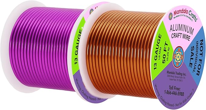 Mandala Crafts 13 Gauge Anodized Aluminum Craft Wire - Image 3