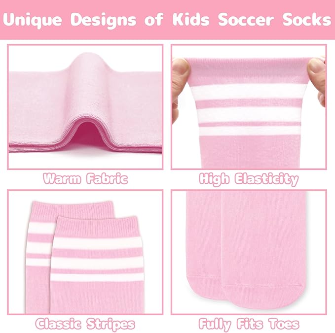 Olreco Toddler Soccer Socks Kids Baseball Socks Youth Softball Sock for Girls Boys Football Sock Boys Athletic Accessories