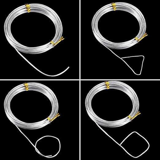 TecUnite Aluminum Craft Wire for Sculpting Armature Bendable Craft Wire for DIY - Image 3