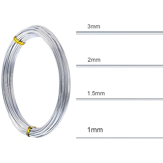 TecUnite Aluminum Craft Wire for Sculpting Armature Bendable Craft Wire for DIY - Image 3