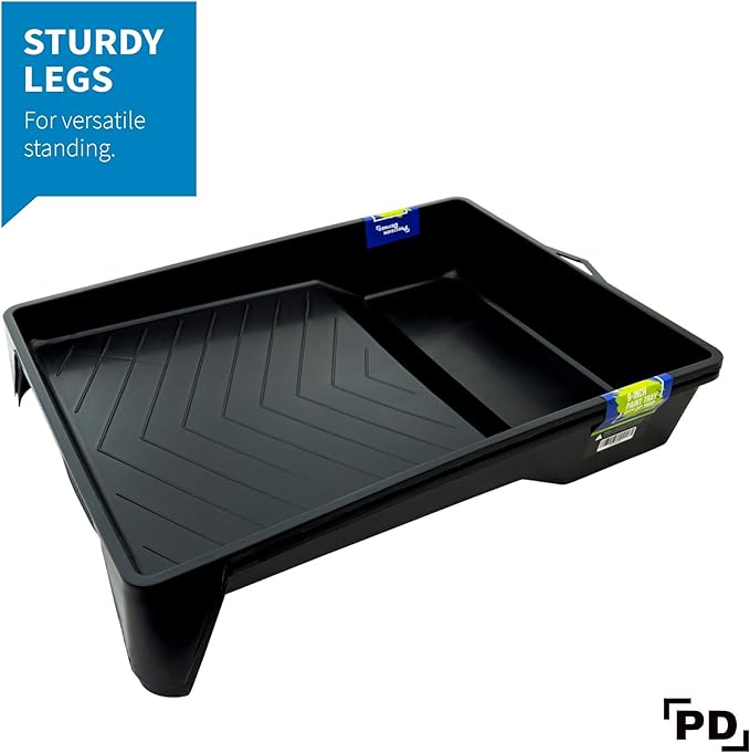 Precision Defined Paint Trays 9-Inch, Paint Roller Trays Set 2-Pack, Plastic - Image 5