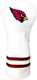 Team Golf NFL Pittsburgh Steelers White Vintage Fairway Head Cover White Vintage Fairway Golf Club Headcover, Form Fitting Design, Retro Design