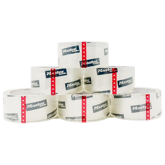 Master Lock Heavy Duty Packing Tape, 2 in x 55 yd, 2.7 Mil Thick Strong - Image 5