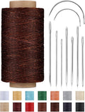 DIUDUS 218 Yards Waxed Leather Thread, Upholstery Thread Heavy Duty, Sewing Kit by Diudus