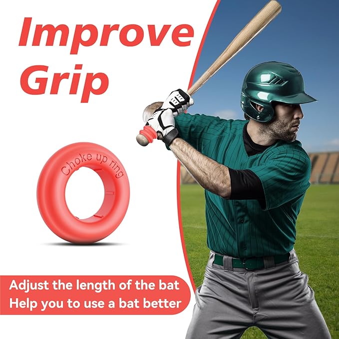 [5 Packs] Baseball Bat Grip Choke Up Rings Bat Ring Bat Choke Up Knob Baseball Softball Teeball Tball Bat Choke Up Ring Bat Knob Baseball Bat Accessories
