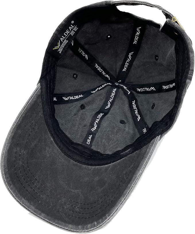 Waldeal Pickleball Hat,Adjustable Embroidered Washed Baseball Cap for Men Women