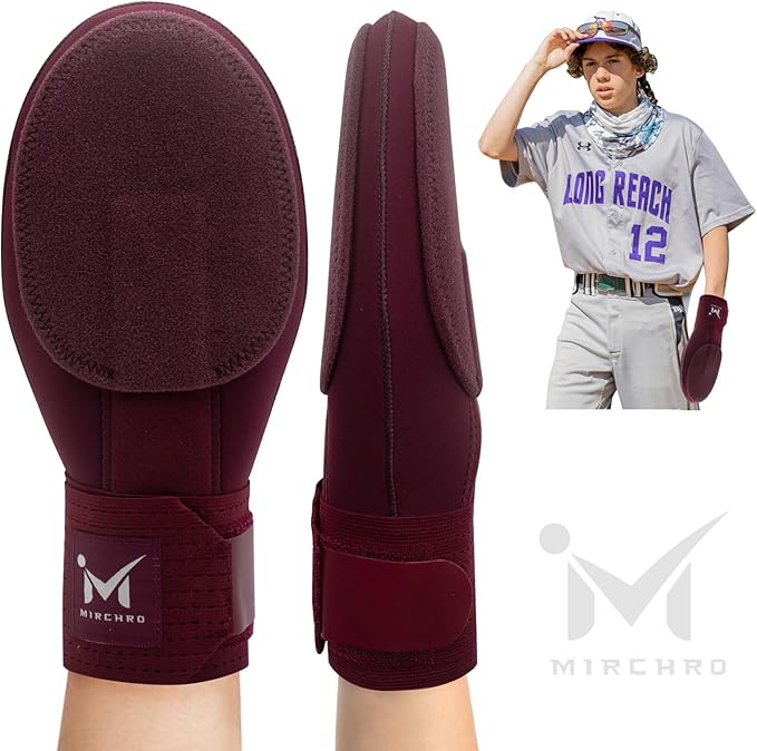 Baseball Sliding Mitt, Youth Ages 6-12 & Teens Adults 12+, Sliding Glove Hand Guard for Baserunning, Hard Shell Ambidextrous Left/Right, Baseball/Softball Compatible, Drip Style