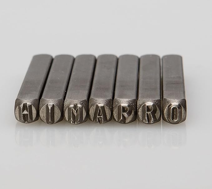HimaPro Letter and Number Stamp Set 36pcs 40Cr Alloy Steel Metal Stamp Number & - Image 2