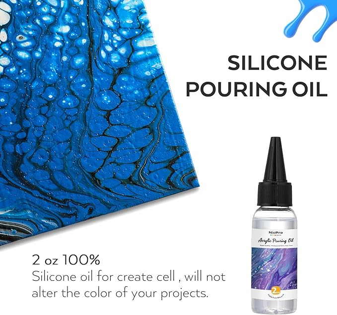 Nicpro 14 Colors 8.45oz Acrylic Pour Paint Supplies Kit, Large Volume Premixed - Image 9