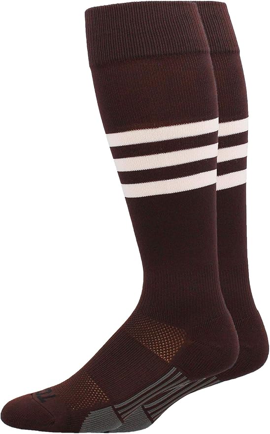 MadSportsStuff Softball Socks Baseball Socks | White & Team Colors | USA Made | Sizes for Girls, Youth Boys, Men & Women