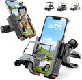 2-in-1 Golf Cart Phone Holder Mount [magnetic base&vise clamp] Compatible with All 4.5-7" Smartphones (iPhone/Galaxy/Google).Universal Fit for Golf Accessories,EZGO/Club Cars/Yamaha/Golf Cart