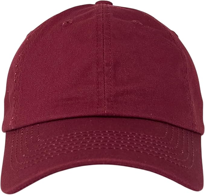Classic Dad Hat Cotton, Low-Profile Plain Baseball Cap, Adjustable, Breathable and Packable
