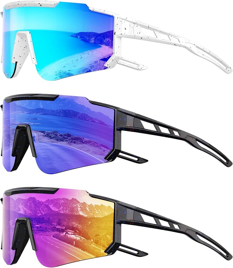 Kids Polarized Baseball Sunglasses - Youth Softball Cycling Sports Sunglasses for Boys Girls Ages 3-12 UV Protection