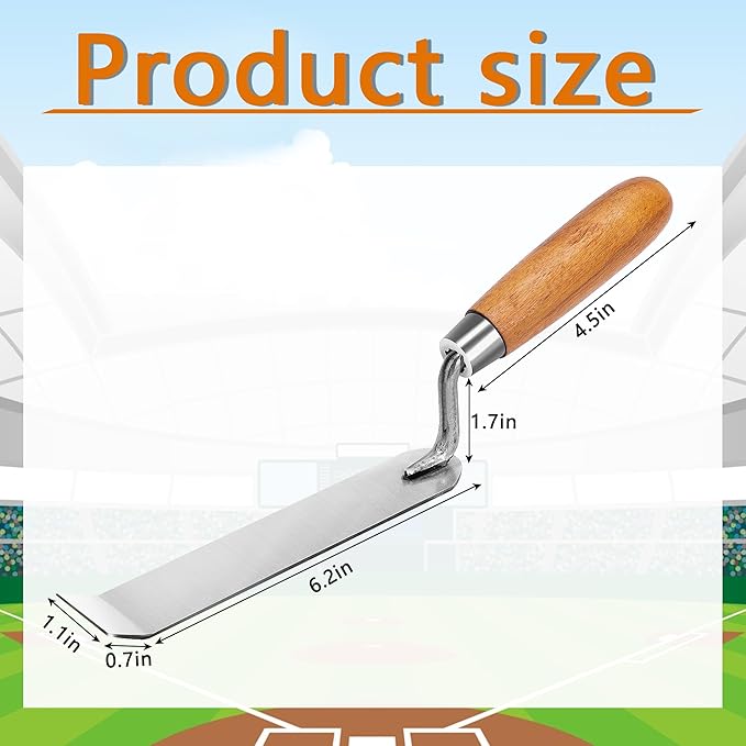 RunNico Baseball Dig Out Tools, Sturdy Anchor Clean Out Tool, Portable Base Digging Accessories for Outdoor Baseball and Softball Field Training Playing and Cleaning