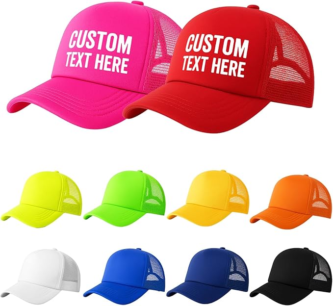 10 Pack of Blank Trucker Hat Bulk Men and Women Hats Bulk DIY Graffiti Mesh Hat Hot Stamping Hats